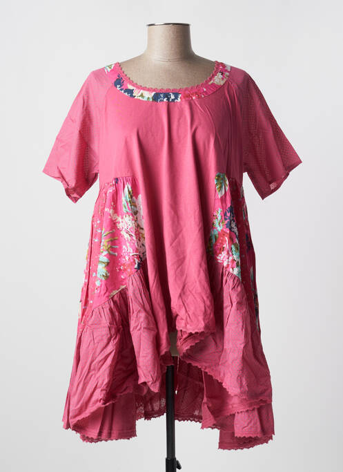 Tunică mâneci scurte roz RHUM RAISIN femeie