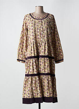 Rochie lungă mâneci lungi mâneci lungi violet RHUM RAISIN femeie