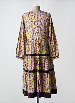 Rochie lungă mâneci lungi mâneci lungi violet RHUM RAISIN femeie