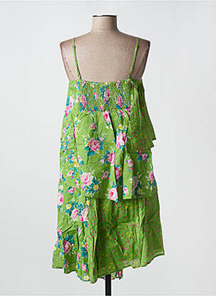 Rochie midi imprimeu floral bretele subțiri verde RHUM RAISIN femeie