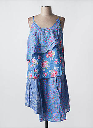 Rochie midi imprimeu floral bretele subțiri albastru RHUM RAISIN femeie