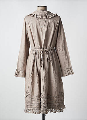 Rochie midi mâneci lungi mâneci lungi bej RHUM RAISIN femeie