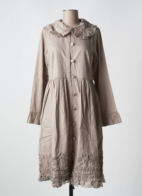 Rochie midi bej RHUM RAISIN femeie