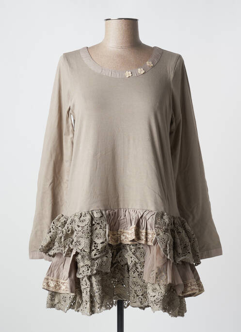 Rochie scurtă bej RHUM RAISIN femeie