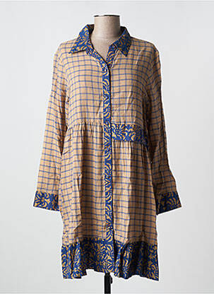Rochie scurtă mâneci lungi mâneci lungi albastru RHUM RAISIN femeie