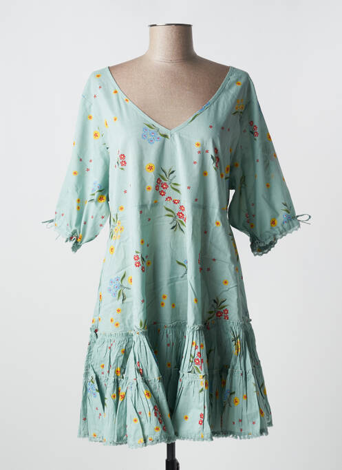 Tunică mâneci scurte croială cambrată albastru RHUM RAISIN femme