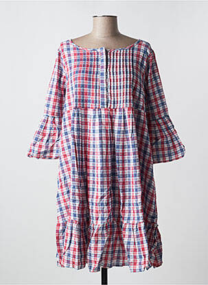Rochie midi mâneci 3/4 mâneci 3/4 roșu RHUM RAISIN femeie