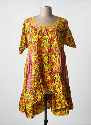 Tunică mâneci scurte galben RHUM RAISIN femeie