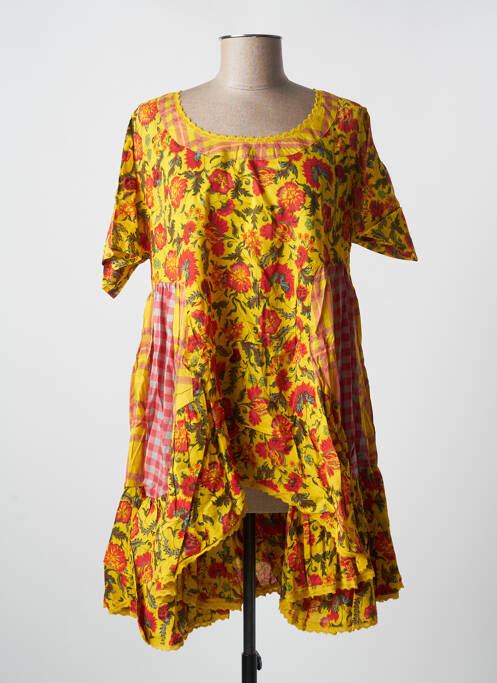 Tunică mâneci scurte galben RHUM RAISIN femeie