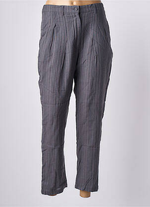 Pantalon 7/8 țesătură poplin mărime normală gri RHUM RAISIN femeie