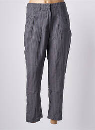 Pantalon 7/8 țesătură poplin mărime normală gri RHUM RAISIN femeie