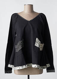 Bluză imprimeu floral mâneci lungi negru RHUM RAISIN femme