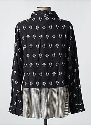 Bluză țesătură poplin mâneci lungi negru RHUM RAISIN femeie