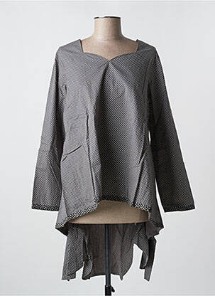 Tunică mâneci lungi guler în v gri RHUM RAISIN femme