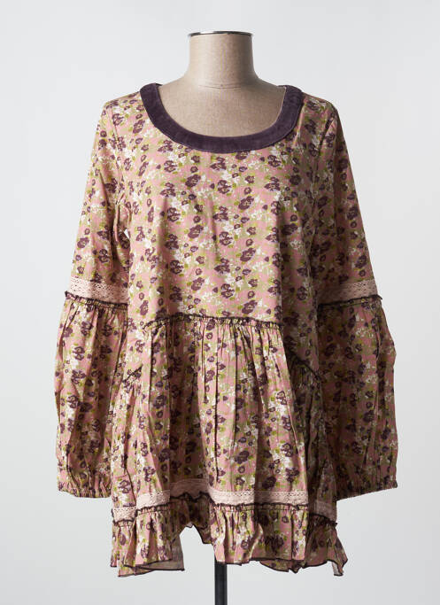 Tunică mâneci lungi guler rotund violet RHUM RAISIN femme