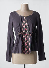 Tricou mâneci lungi mâneci lungi gri RHUM RAISIN femme