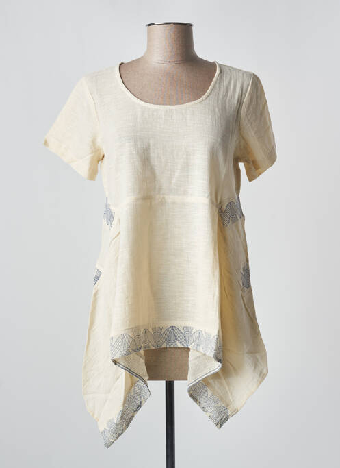 Tunică mâneci scurte bej RHUM RAISIN femeie