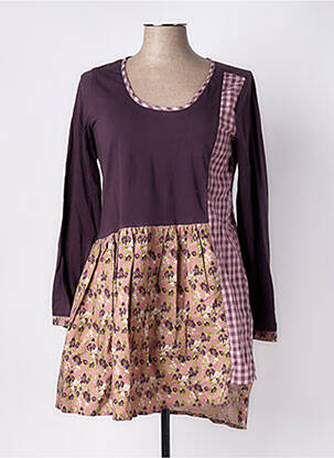 Tunică mâneci lungi guler rotund violet RHUM RAISIN femeie