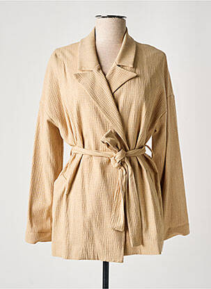 Jachete casual guler tip costum bej STUDIO PARISIEN femeie