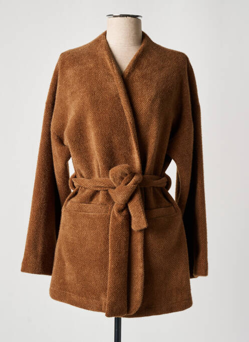 Vestă cu mâneci lungi maro LES ACOLYTES femeie