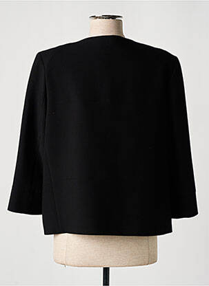 Jachete elegante țesătură crep negru QUEENIE femeie