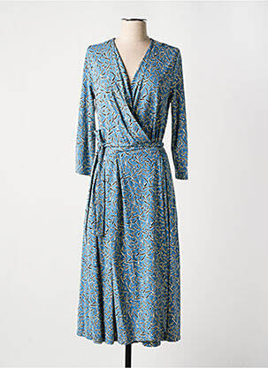 Rochie lungă mâneci lungi mâneci lungi albastru WEEKEND MAXMARA femeie