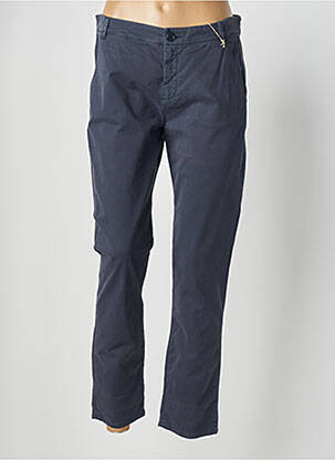 Pantalon chino țesătură poplin mărime normală albastru WEEKEND MAXMARA femeie