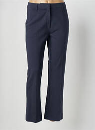 Pantalon drept talie cu cleme mărime normală albastru WEEKEND MAXMARA femeie