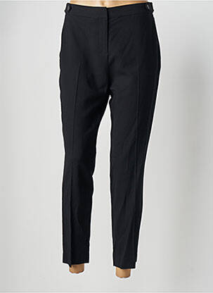 Pantalon chino talie cu cleme mărime normală negru PABLO femme