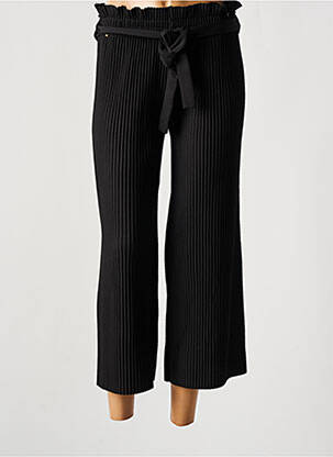 Pantalon trei sferturi talie înaltă talie înaltă negru LCDN femeie
