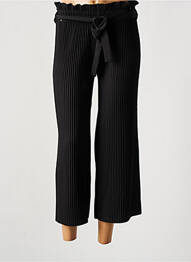 Pantalon trei sferturi talie înaltă talie înaltă negru LCDN femme