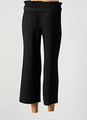 Pantalon trei sferturi talie înaltă talie înaltă negru LCDN femeie