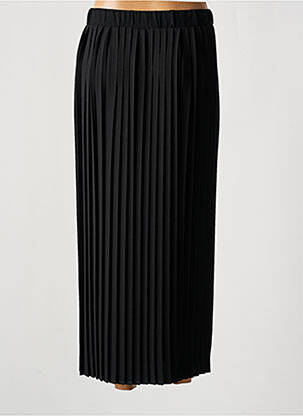 Fustă midi talie înaltă negru COTTONADE femeie