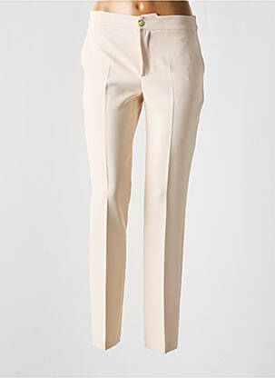 Pantalon drept elasticitate mărime normală bej TWINSET femeie