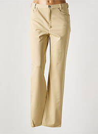 Pantalon drept elasticitate mărime normală bej LUCIA femme