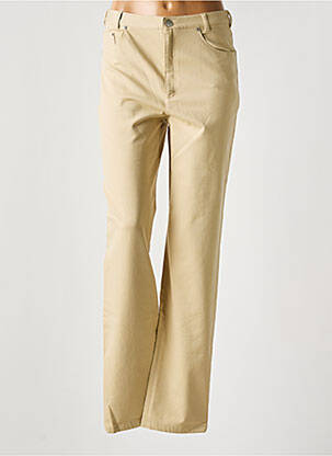Pantalon drept bej LUCIA femeie