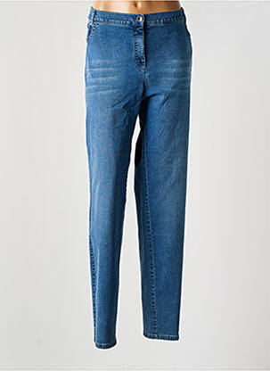 Blugi cu croială slim albastru LUCIA femeie