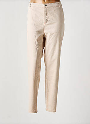 Pantalon slim țesătură poplin mărime normală roz PURE BY LUCIA femeie