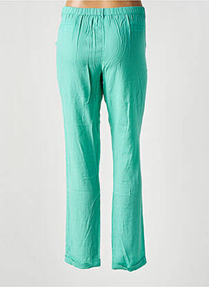 Pantalon chino țesătură poplin mărime normală verde YERSE femeie