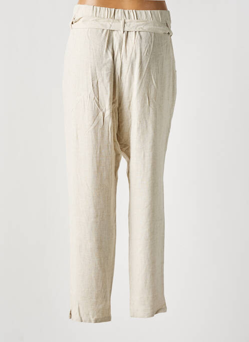 Pantalon larg bej SAINT TROPEZ femeie