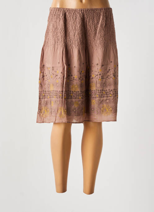 Fustă midi maro NOA NOA femeie