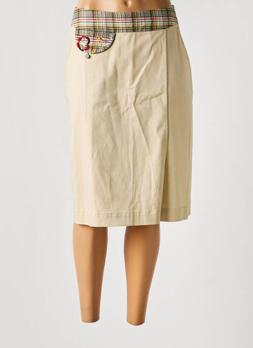 Fustă midi bej GAËLLE BARRE femeie