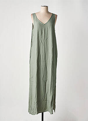 Rochie lungă fără mâneci fără mâneci verde YERSE femeie