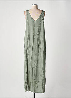 Rochie lungă fără mâneci fără mâneci verde YERSE femeie