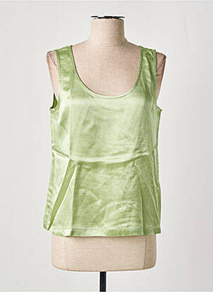 Top croială fluidă fără mâneci verde NICE THINGS femeie