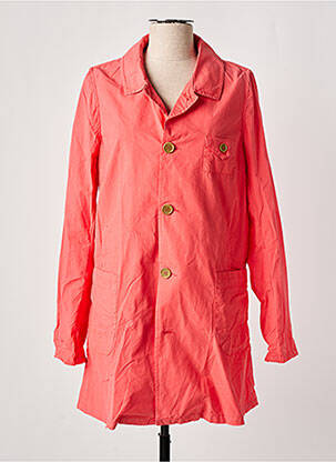 Trench țesătură poplin fără glugă roz NICE THINGS femeie