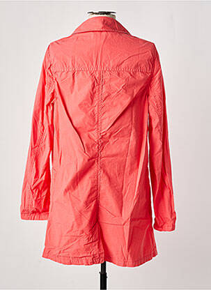 Trench țesătură poplin fără glugă roz NICE THINGS femeie