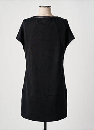 Rochie midi mâneci scurte mâneci scurte negru KALISSON femeie