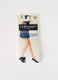 Șosete formă șosete scurte negru LE BOURGET femme