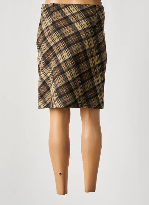 Fustă midi maro LO! LES FILLES femeie